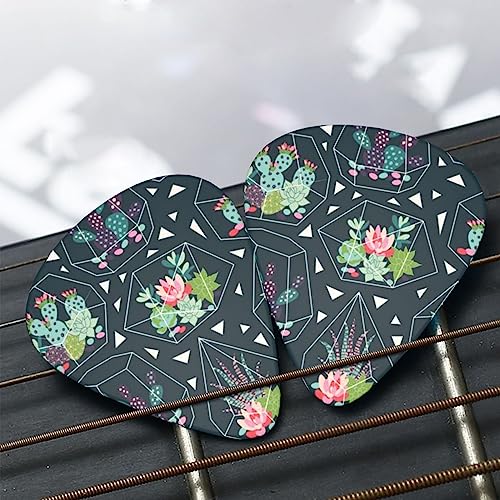 Lot de 12 médiators de guitare en forme de plantes et de cactus dans une boîte pour ukulélé guitare électrique basse - Les Beatles, Paul McCartney, John Lennon, RIngo Starr, George Harrison Lot de 12 médiators de guitare en forme de plantes et de cactus dans une boîte pour ukulélé guitare électrique basse – Image 8