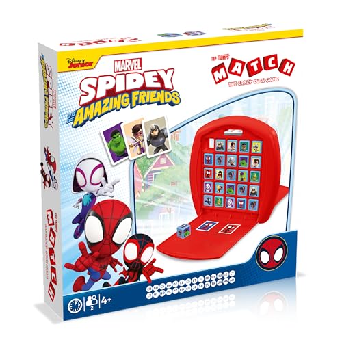 Top Trumps Match jogo de tabuleiro Spidey e a sua superequipa - jogos infantis Spidey - jogo de memória 4 anos para 2 jogadores