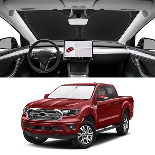 Image of Custom Fit Windshield Sun Shade for Ford Ranger 2019-2026