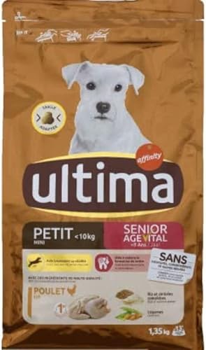 Ultima Croquettes pour Petit Chien Senior Agevital +8ans - 1,35 kg
