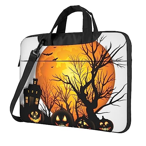 Porte-documents pour ordinateur portable solide motif Halloween