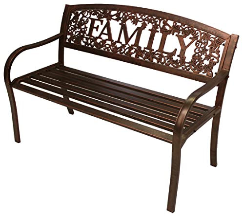 Leigh Country Family Metal Bench, Bronze - Thumbnail 7