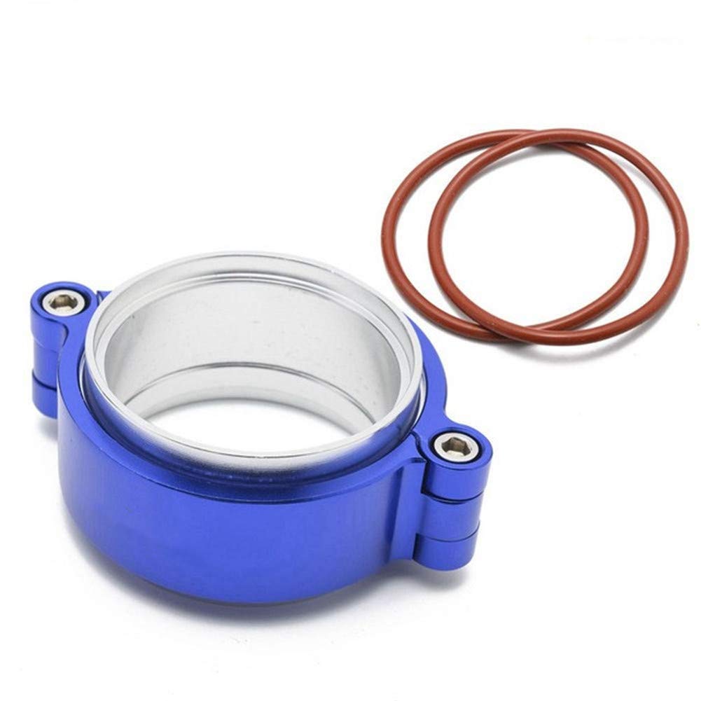 Alluminio Billet 6061 Flange di Scarico Turbo Morsetto di Scarico del Tubo di Scarico del Turbo a V-band a Sgancio Rapido Morsetto Tipo V Con Flangia con O-ring Da 2/2.5/3 / 3.5/4 Pollici
