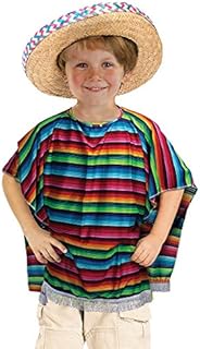 Bristol Novelty CC320 Mexican Poncho Costume, Unisex-Child, One Size, World Book Day