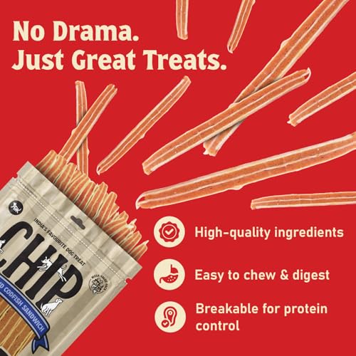Image of Chip Chops Chicken & Codfish Sandwich Stick Dog Treat,are an Excellent Source of Protein and Low in Fat, Providing a Healthy Snack Option for Your Dog, 250g (Pack of 3)