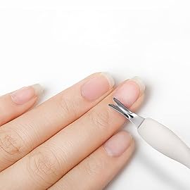 IVON Cuticle Trimmer with Pusher, 3pcs Rubber Tip Cuticle Tool for Nail Art