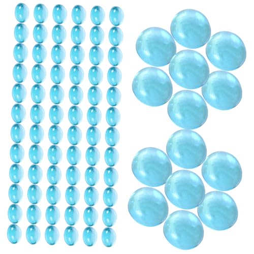 PRETYZOOM Pierres Décoratives pour Aquarium 1 Kg Graviers en Verre sans pour L'esthétique De L'aquarium