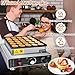 KHTD Mini Pancake Maker Machine, 25PCS Electric Nonstick Dutch Pancake Maker, 1.6 Inches Commercial Muffin Maker with Thermostat & Timer Control for Home Restaurant Snacks (12.8