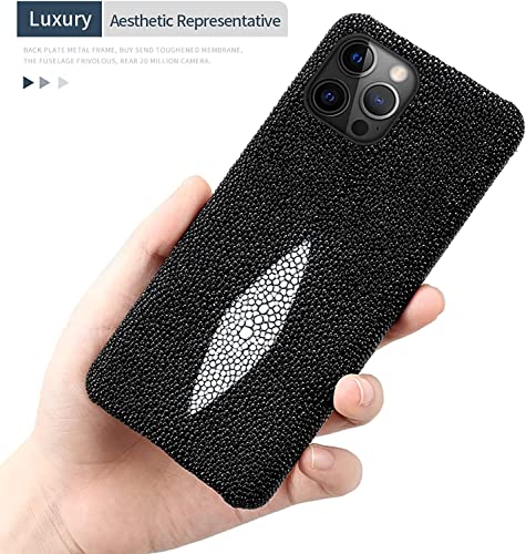 Étui de luxe iPhone 14 Pro en cuir véritable résistant pour protéger des chutes - 3