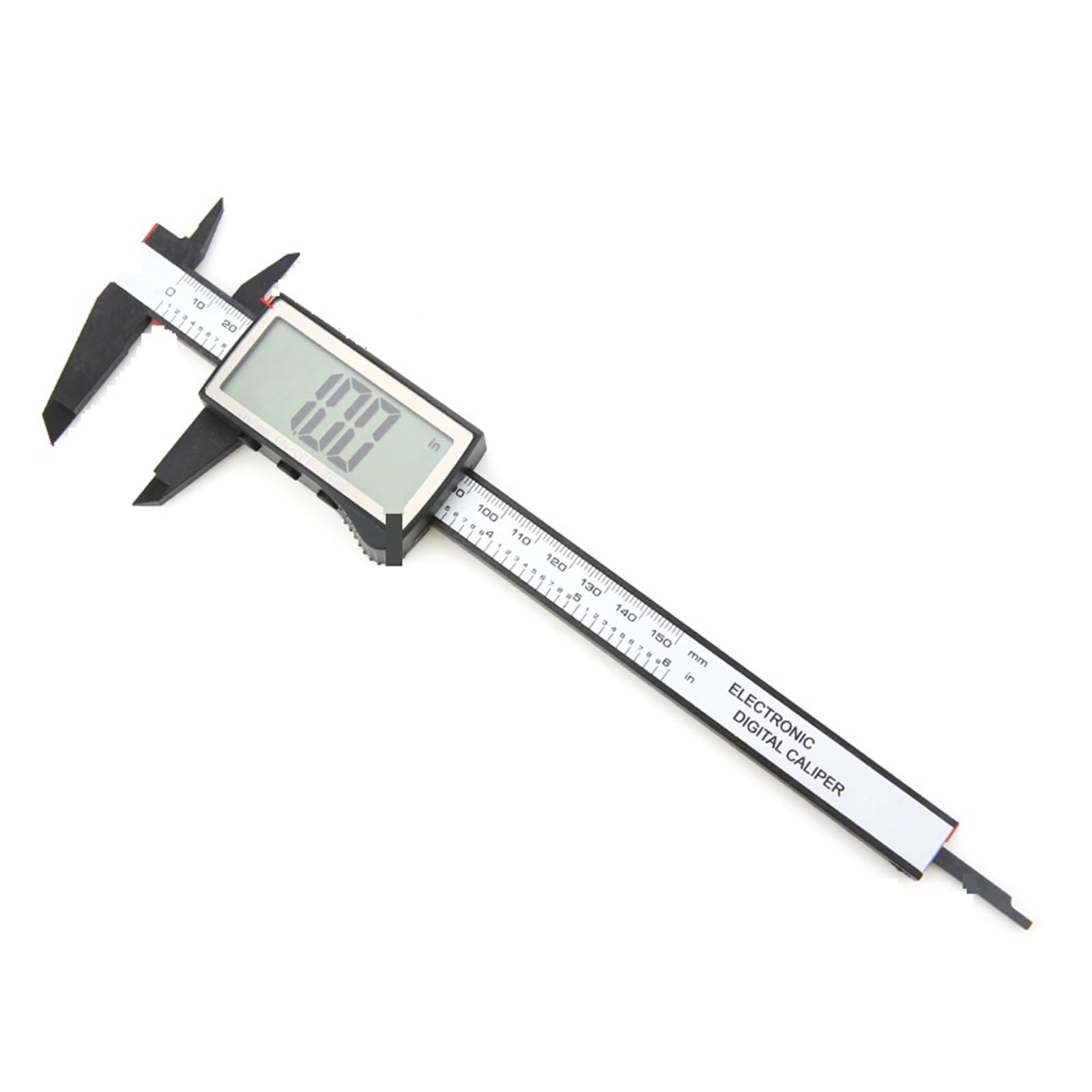 BDAYEK Vernier calipers Digital Vernier Caliper Plastic Pachometer Ruler Carpentry Tools Caliber Measuring Calipers Depth Gauges(Big Screen Black150)