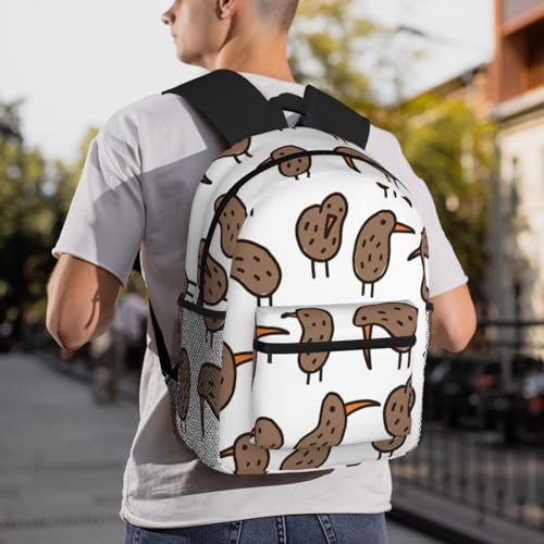 Sac à dos imperméable kiwi oiseau protégeant vos affaires de cours - 7