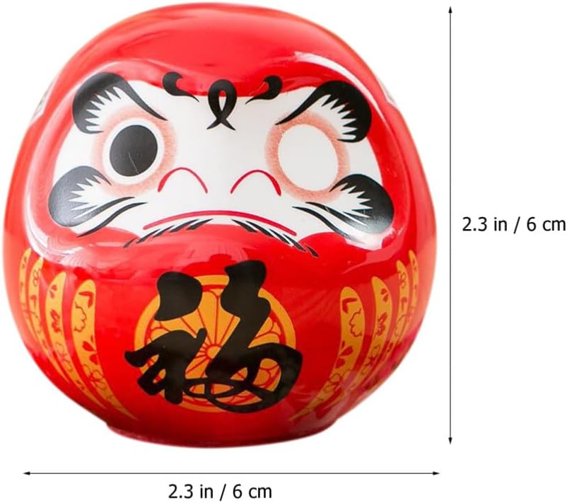 Bambola Giapponese In Ceramica - Statua Zen Bodhidharma Decorativa - Foto 10