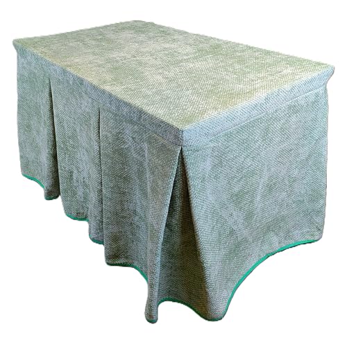 Genérico Ropa de Mesa Camilla Tejido Rústico Terciopelo Elegante Extragrueso Varias Medidas 110x70 120x70 130x80- Enaguillas, Enaguas, Ropa Chenilla (Menta, 110x70)