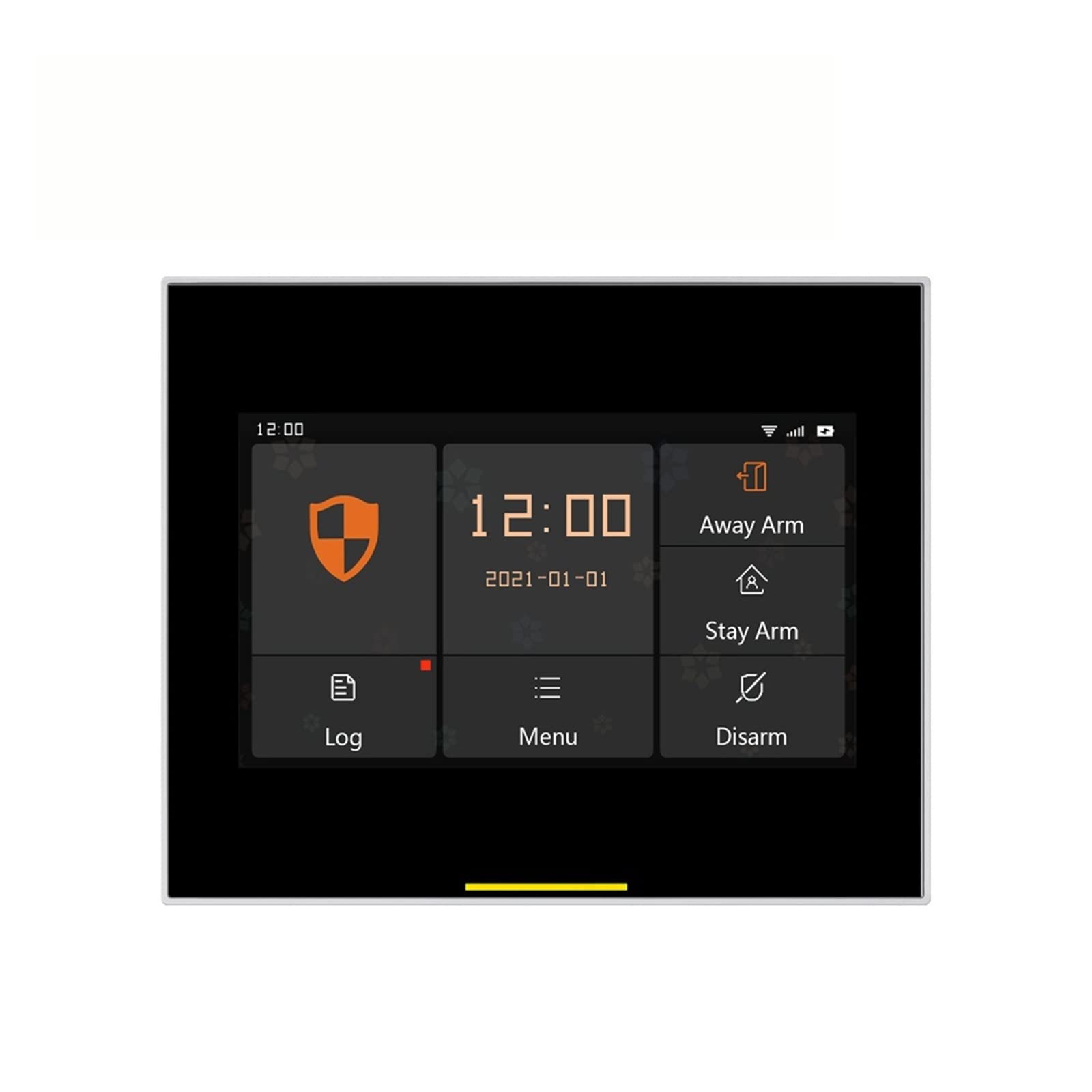 CUDTAPI Tuya Smart Wireless GSM Home Security Alarm System With Outdoor Solar Siren Compatible(Ost-03-H501-2G -B)