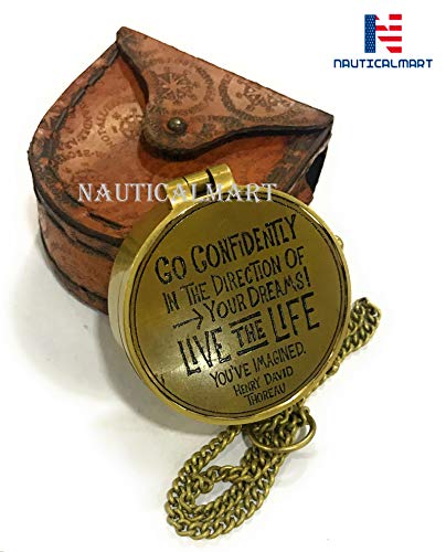 Nautical.Mart Brújula de latón NAUTICALMART, Quote8