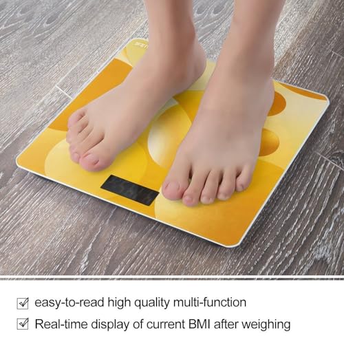 Báscula Digital de Baño Amarilla para Peso Corporal miniatura 5