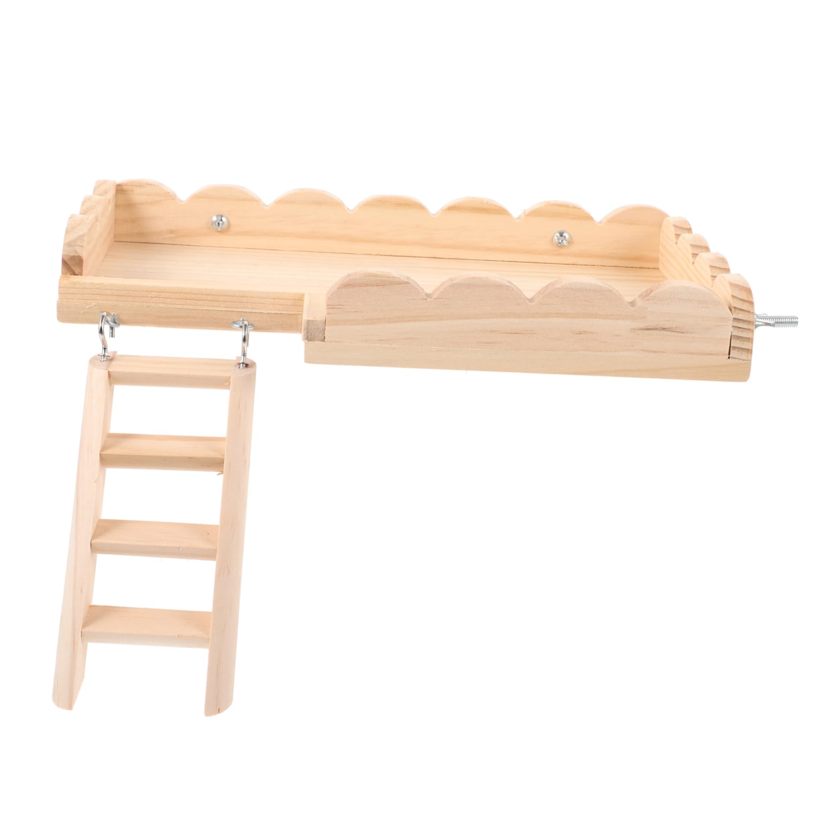 Toddmomy Hamsterplattform mit Kletterleiter Spielzeug für Kleintierkäfige Beißsichere Dekoration für Hamster und Rennmäuse