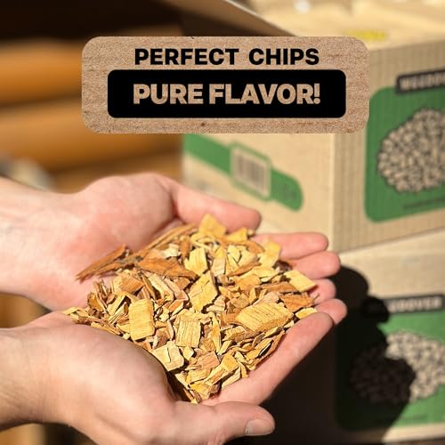 Smoking Wood Chips Smoker - Set of 8 - Apple Wood Chips for Smoker, BBQ Wood Chips for Smoking - Cherry, Alder, Oak, Hickory Wood Chips for Smoker, Smoker Wood Chips for Grilling - 8 Pack 1 lb Each - Thumbnail 2