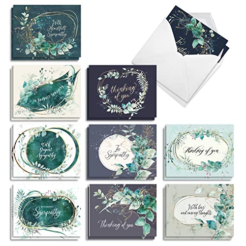 Cartes de condoléances Greenery Grieving pour partager votre soutien sincère