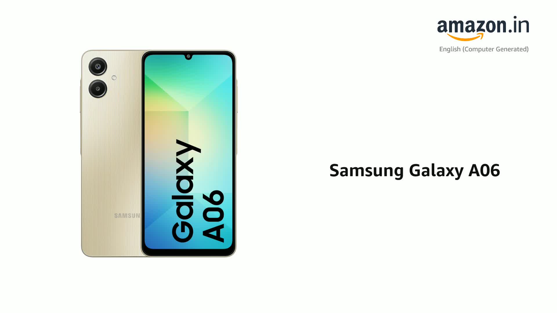 Samsung Galaxy A06 (Gold, 4GB RAM, 64GB Storage)| 50 MP Main
