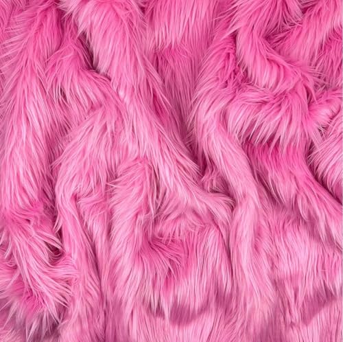 Image of VRB Dec 1 Mtr 60inch Fur White Cloth for Decoration,Baby Photoshoot Props Cloth for Decoration,Parties,Costumes, Gift Packing,Party Decor,Backdrop for Wedding mandap,Pooja (Dark Pink, 1 Mtr)