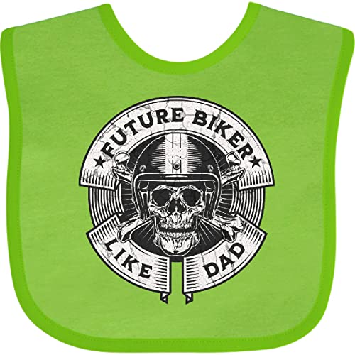 inktastic Future Biker Like Dad Baby Bib - Main Image