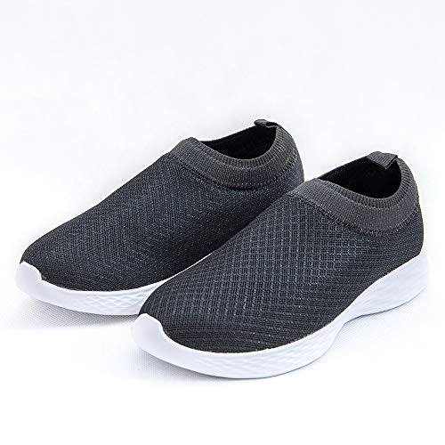 Tenis Meia Feminino sem cadarço Levinho Caminhada (37, preto)