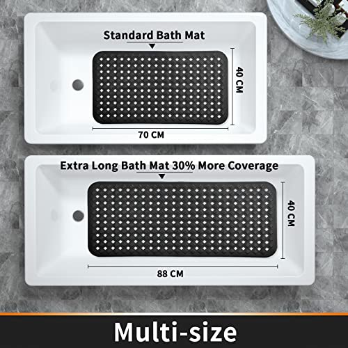 Yimobra Non Slip Bathtub Mat, Bath Mats for Tub Shower Mat with Drain Holes Suction Cups, Machine Washable, BPA, Latex, Phthalate Free - Image 4