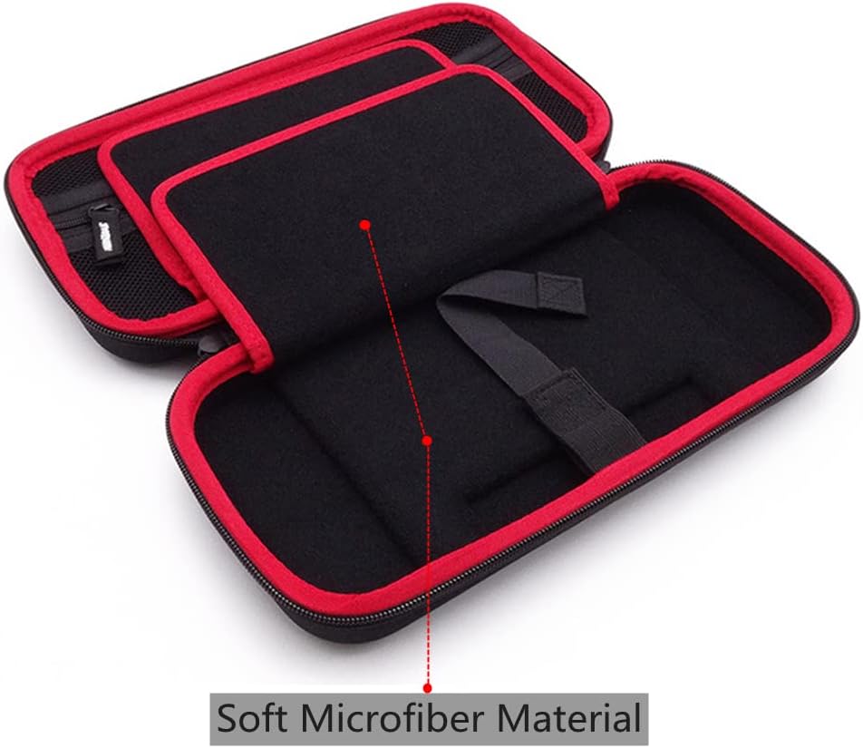 SOYAN Carry Case & Screen Protectors for New Nintendo Switch Pro (Red)