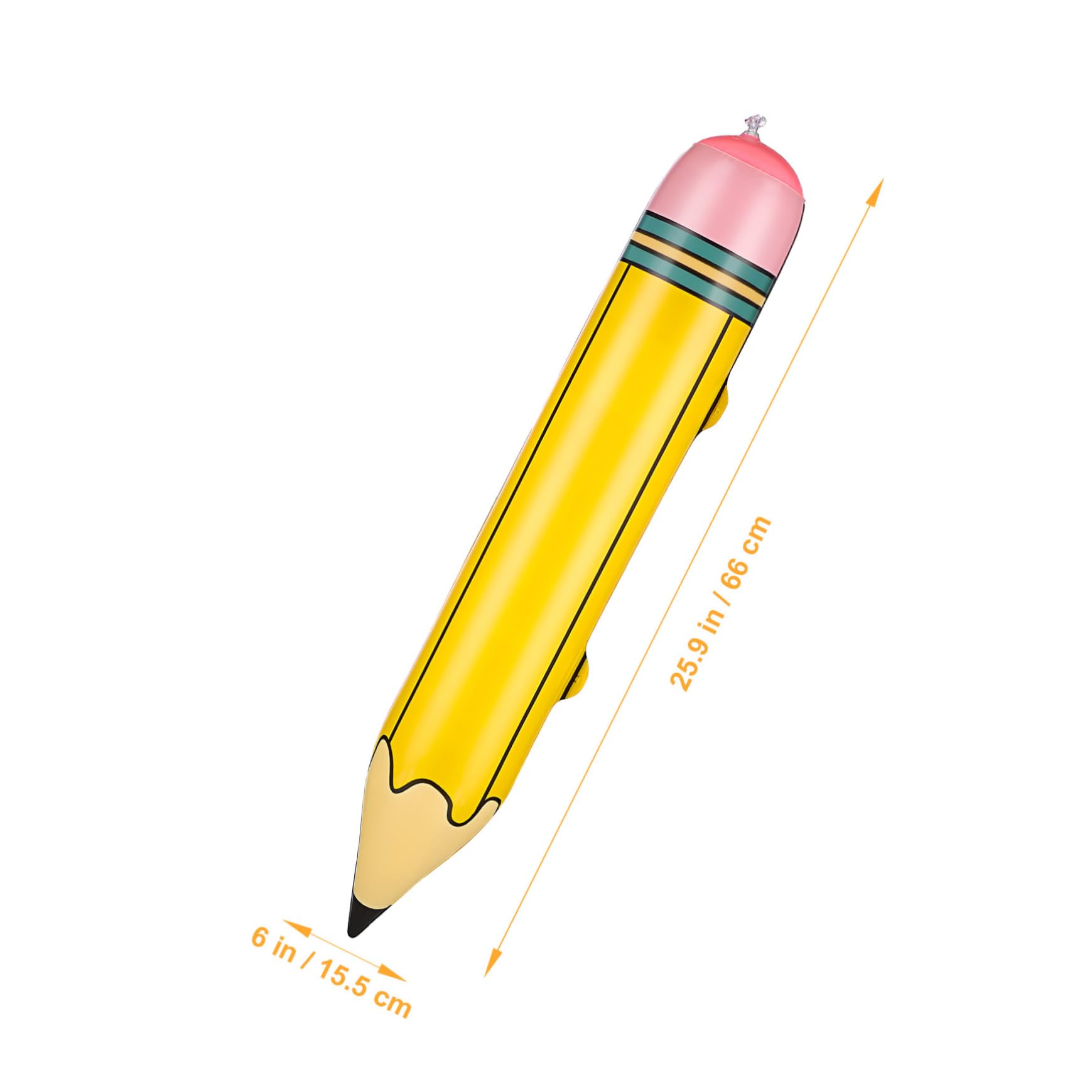 ERINGOGO 12 Stück Teiliges Aufblasbares Jumbo Bleistift aus Robustem PVC Realistische Schuldeko für Back-to-school Partys Wettbewerbe und Buchmessen Leicht Langlebig