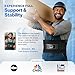 Modvel Back Brace for Lower Back Pain Women and Men – Lumbar Support Belt for Sciatica, Herniated Disc, Muscle Strain – Adjustable Breathable Work Brace with 6 Stays – Support for Posture– Size L