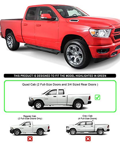 Estribos Laterales de Acero Inox APS para Ram 1500 Quad Cab miniatura 2