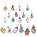 Produktbild 12 Mini-Glaskugeln Christbaumkugeln Ornamente - Perfekt für Baumschmuck, Ideal für Weihnachtsfeiern & Feste