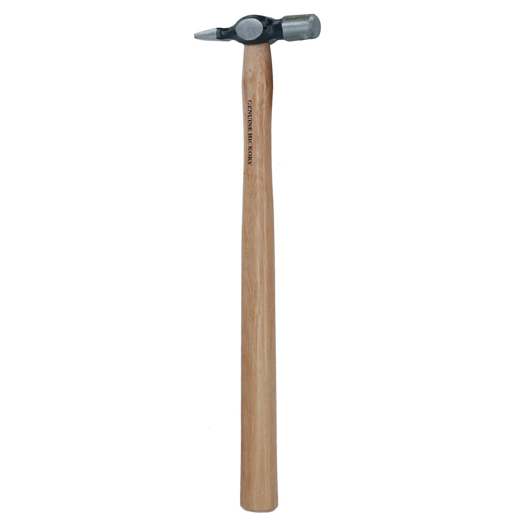 Ab Tools Black, Beige 4Oz Genuine Wooden Hickory Handle Ball Pin Hammer Ball Pein Te421