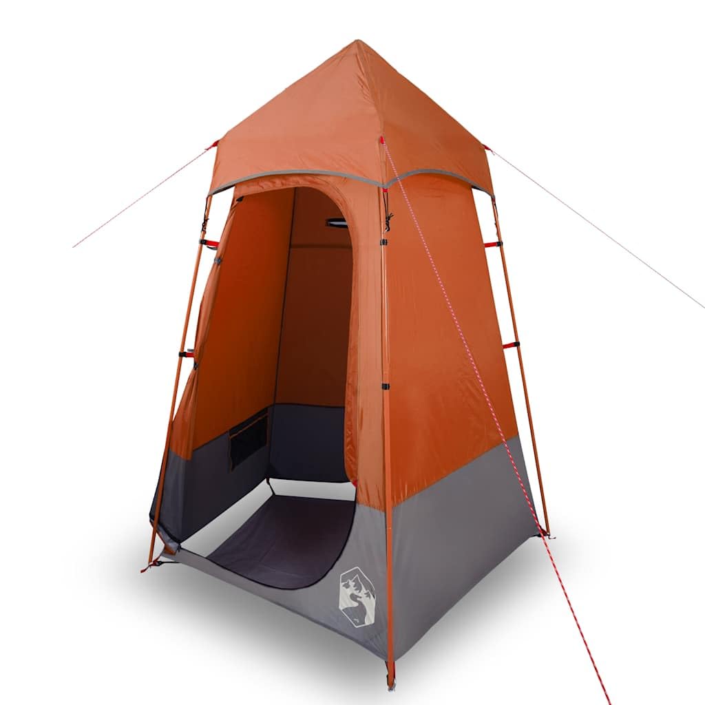 Tenda da campeggio con stendibiancheria e apertura di ventilazione come tenda impermeabile per WC e docce verde
