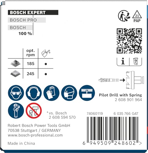 Scie trépan Bosch EXPERT avec système PC Plus Ø 68 mm pour coupe nette de tôles