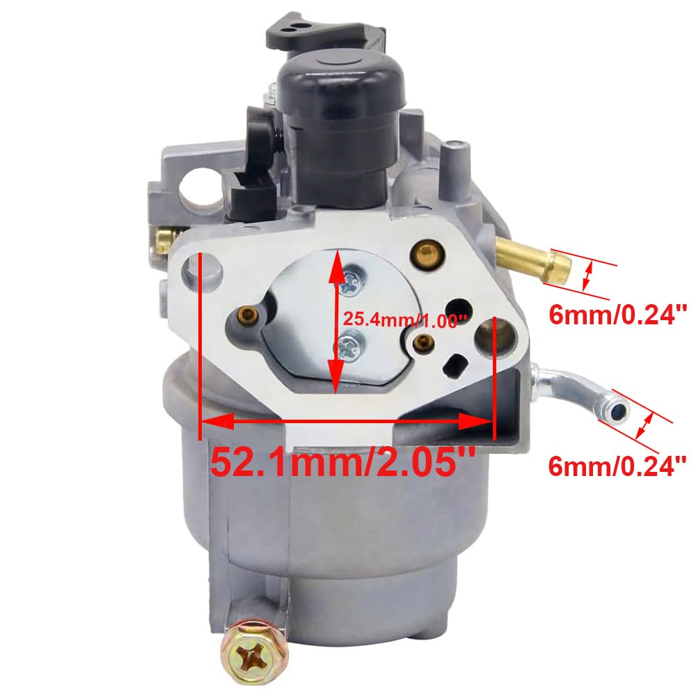 Realman Kit di montaggio carburatore 16100-ZA0-L01 per trattore da giardino Honda HT3813 HT3813K1 HT4213