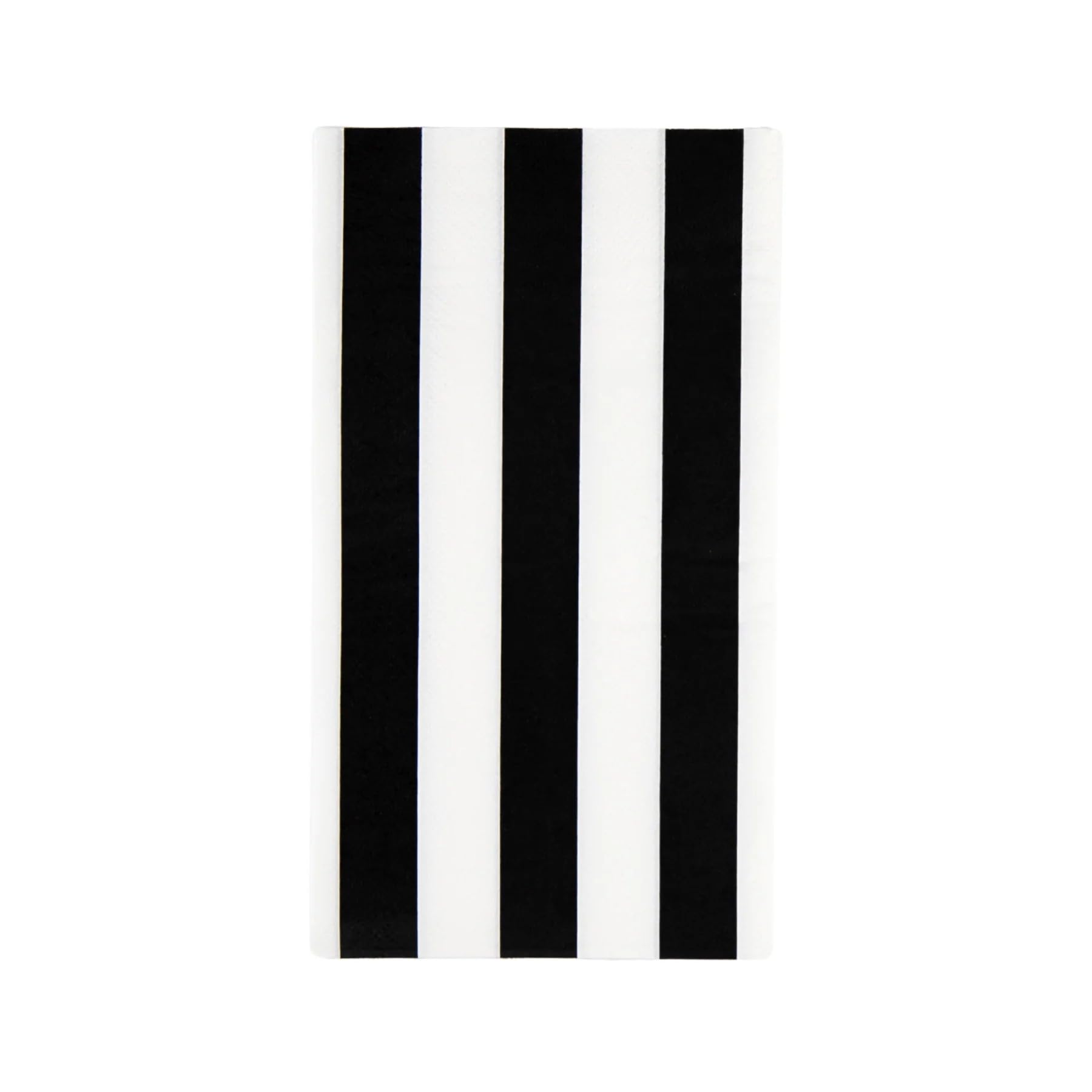Bonjour Fête Black Cabana Stripe Guest Towels, Pack of 20, 4.25x7.75"