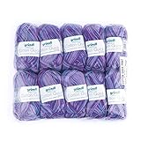 besonders glatt und glänzend Gründl Cotton Quick Print Wolle, Baumwolle, aubergine Multicolor, 35 x 24 x 7 cm