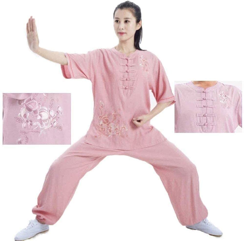 Costume d'arts martiaux RWRAPS brodé en lin pour une pratique raffinée