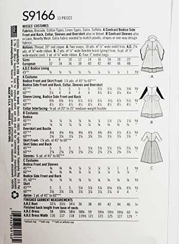SIMPLICITY SS9166R5 Conjure up Some Magic in Fanciful Witchy pop Culture Appeal. Sizes for Misses 6-22-for Group costuming R5 (14-16-18-20-22) - Image 2