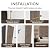 4 Pack Wood Slat Wall Panels?23.6"×23.6" Acoustic Panel for Wall,Natural Wood Veneer,Walnut