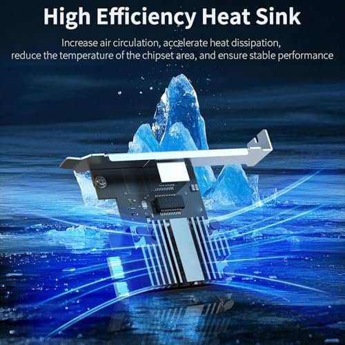 Adaptador PCIe RJ45 con diseño compacto del 20% para transmisión estable 5