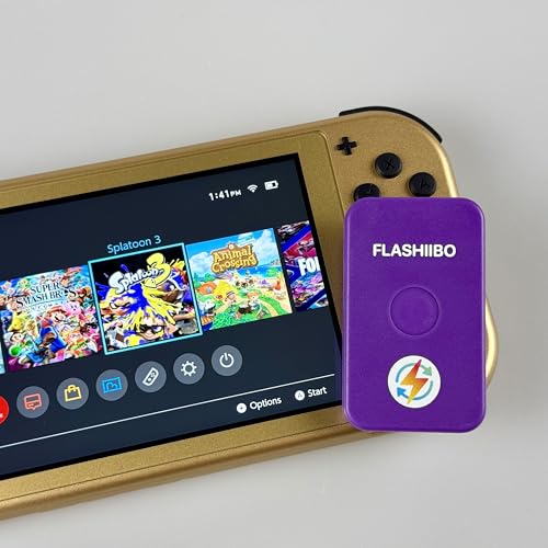 Image of Flashiibo Recharge Purple v2, NFC Tag Emulator, 5 Save Lots, Unlimited Rewrite, UID Regen