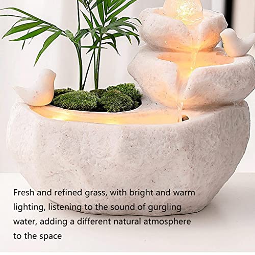 Fontana da Scrivania Creativa Feng Shui con Luci LED per Decorazione Ufficio e Casa e Flusso di Energia Positiva