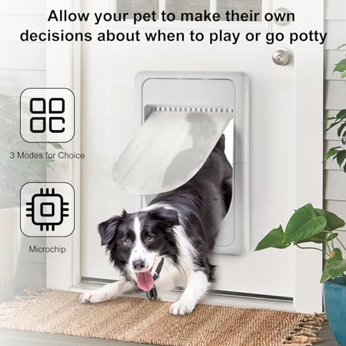 Ajkj PT-01 Smart Electronic Pet Door, Automatic Dog Door thumb #1