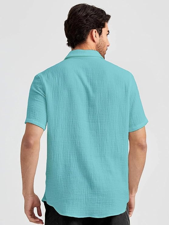 Image of Men's Regular Fit Short Sleeve Casual Shirt