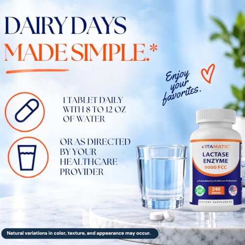 Vitamatic Lactase Enzyme Tablets