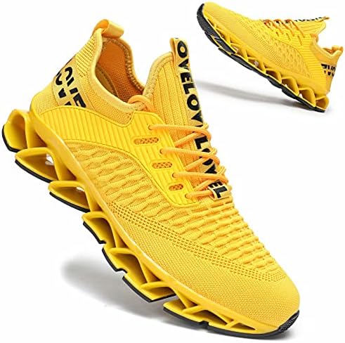 Vooncosir Mens Running Shoes Comfortable Fashion Non Slip Blade Sneakers Work Tennis Walking Sport Athletic Trainers