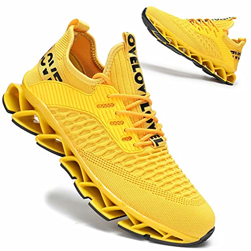 Vooncosir Mens Running Shoes Comfortable Fashion Non Slip Blade Sneakers Work Tennis Walking Sport Athletic Trainers